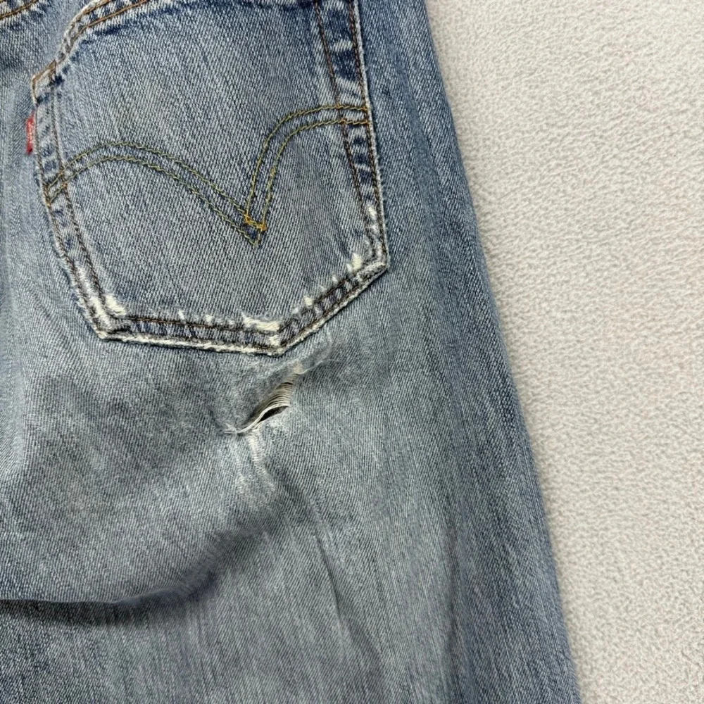 Vintage Levis 501 Jeans Mens 36x36 Blue Straight Leg Distressed Button Fly y2k